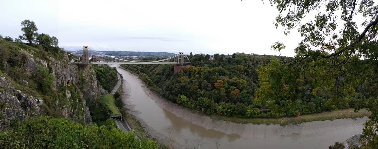 The Clifton Suspension Bridge spanning the Avon Gorge.