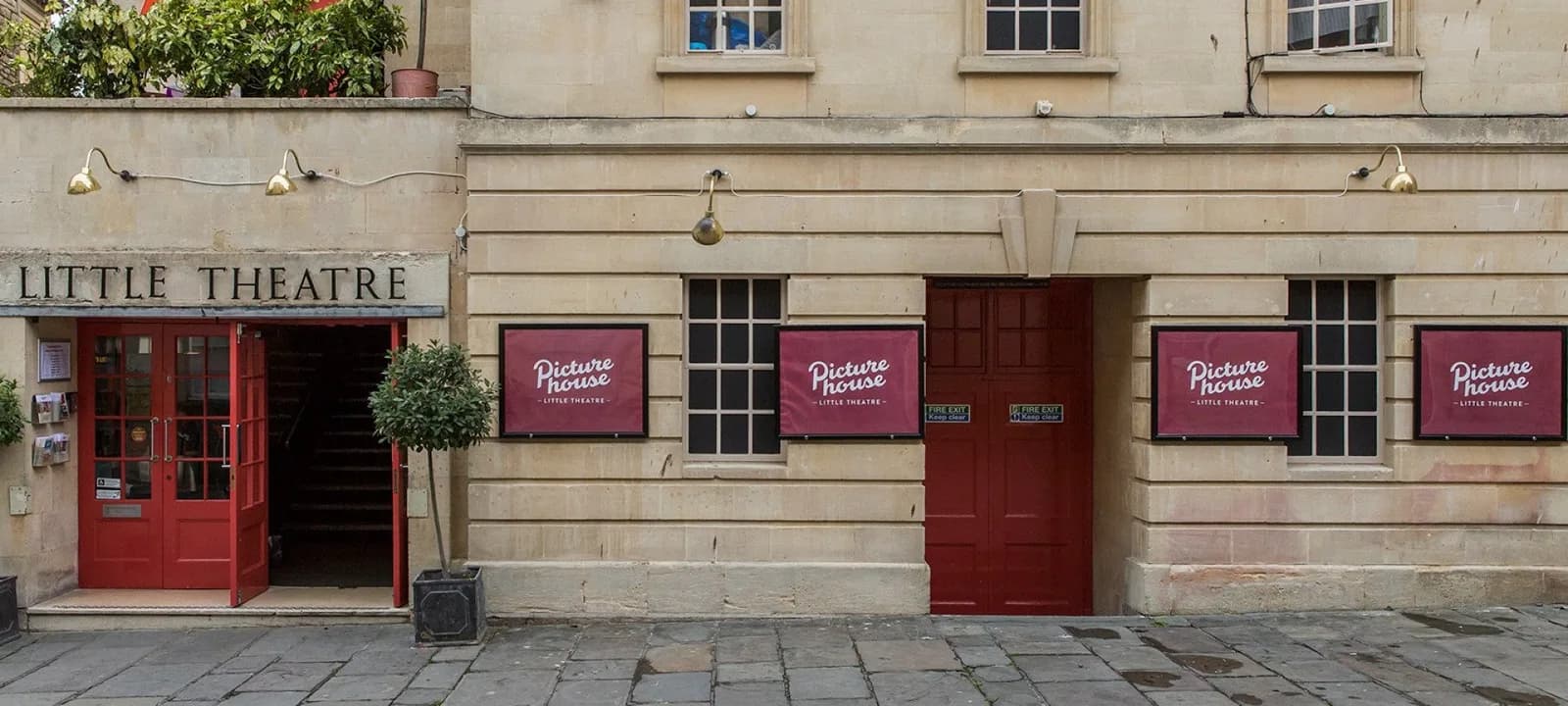 The Little Theatre Cinema Bath facade and entrance
