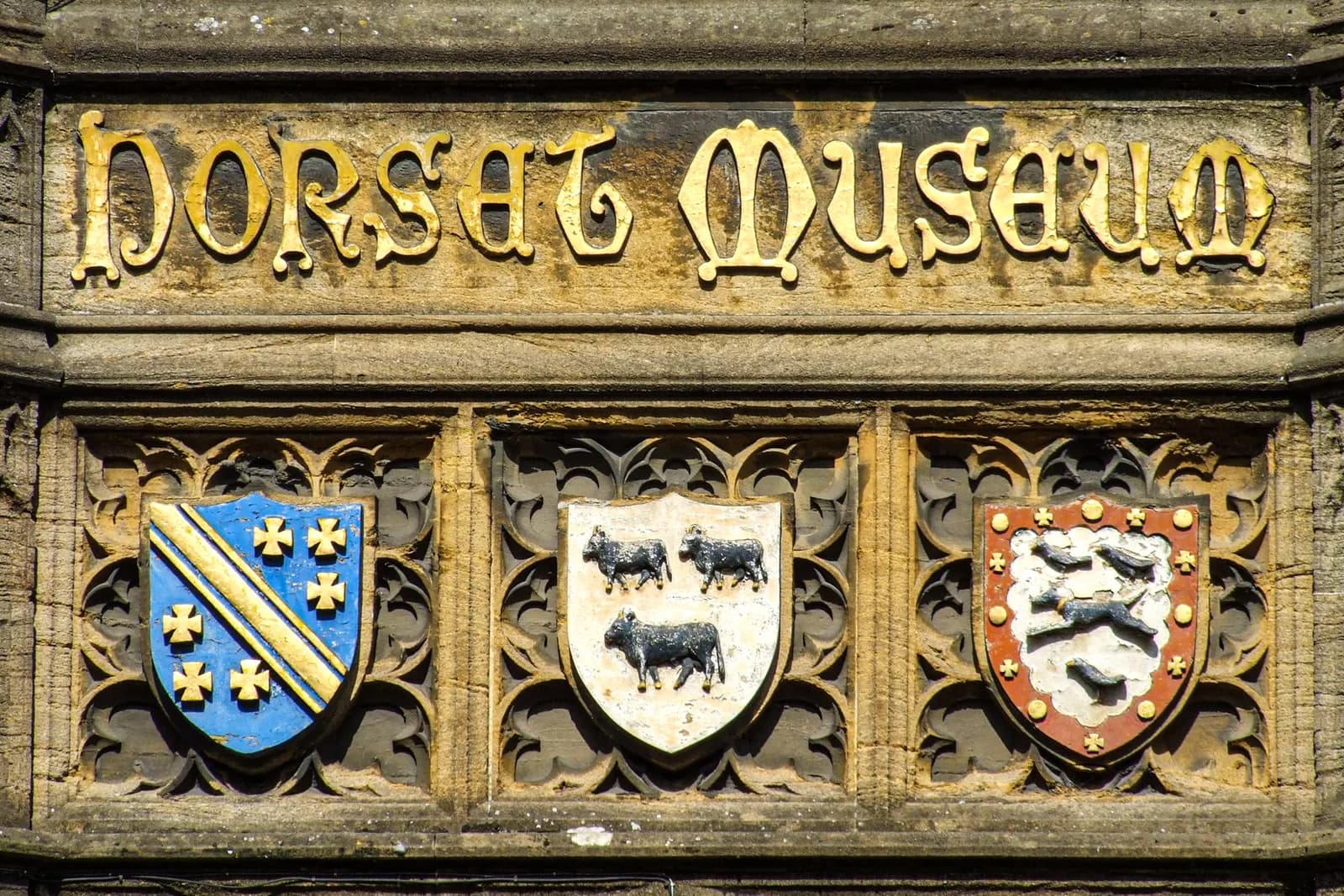 Dorset Museum exterior on High West Street, Dorchester