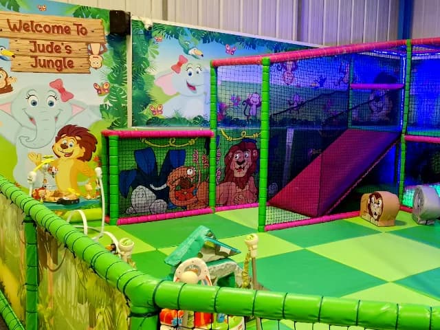 Jude's Jungle toddler soft play area at The Play Shed Yate
