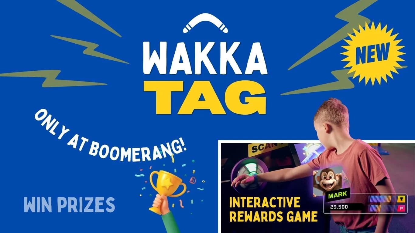 Boomerang Family Play Centre - Wakka Tag activity banner