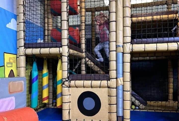 Multi-level soft play frame at Freddy's Play Kingdom