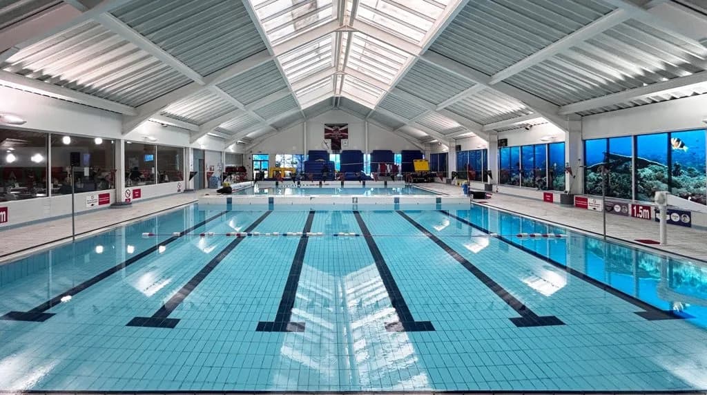 25m swimming pool at Lutterworth Leisure Centre