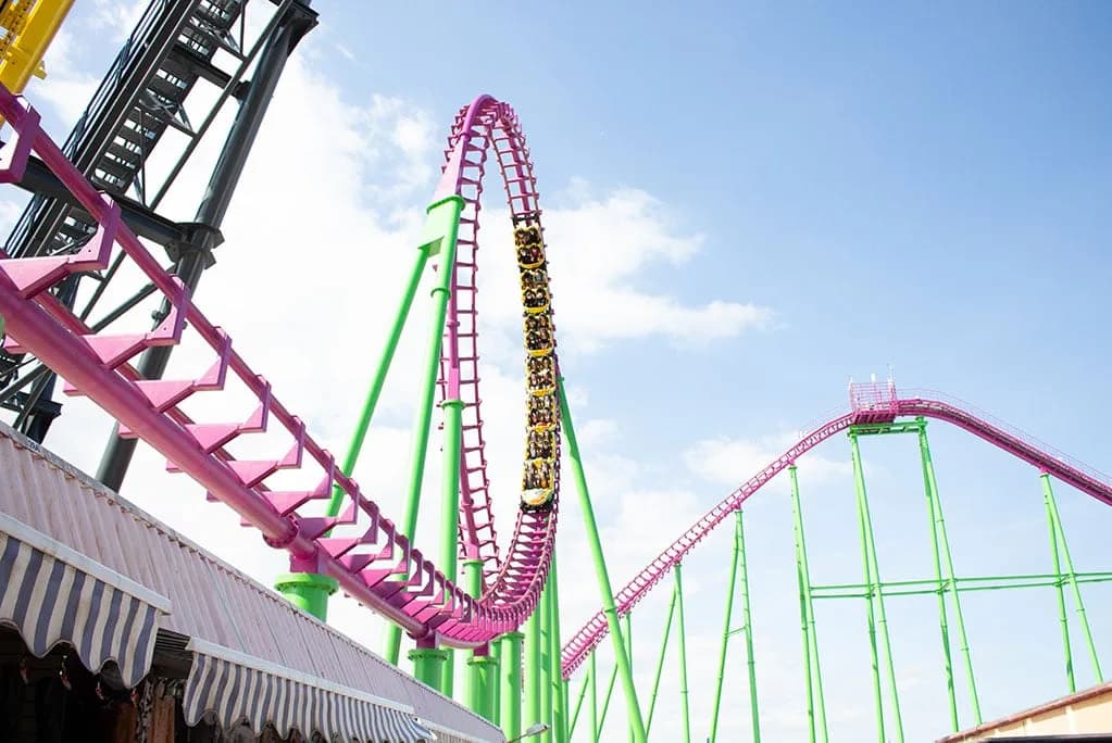 Millennium rollercoaster at Fantasy Island, Skegness