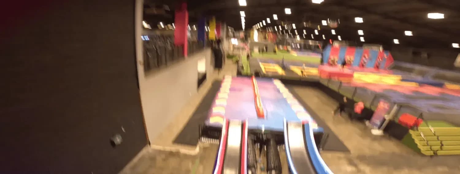 AirHop Chelmsford trampoline park arena with trampolines, slides and climbing zones