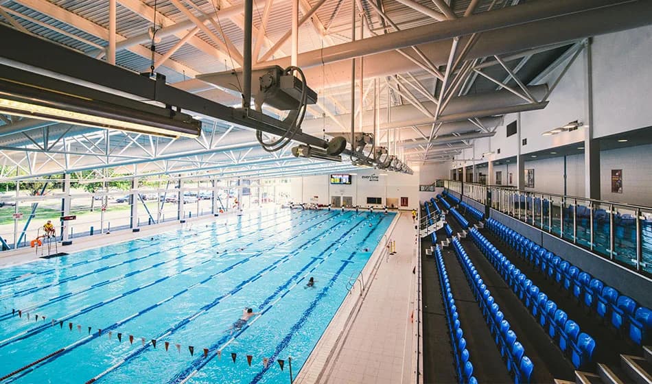 Indoor Olympic-size swimming pool at Basildon Sporting Village