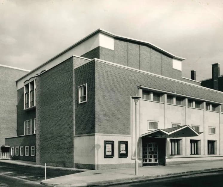 Historic photo of the Chelmsford Theatre (formerly Civic Theatre) building exterior on Fairfield Road