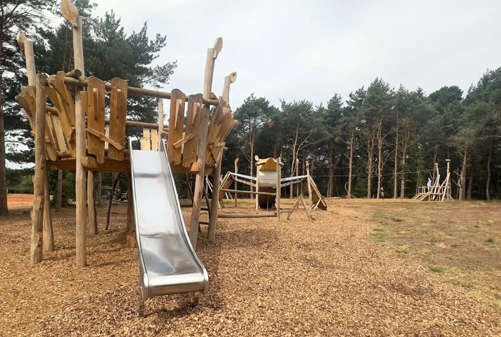 Woodland play area at Rushmere Country Park