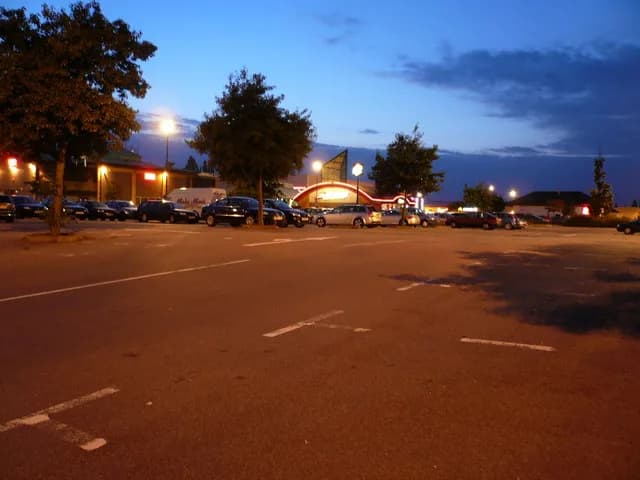 Cineworld Stevenage at Stevenage Leisure Park, Kings Way - view across the car park