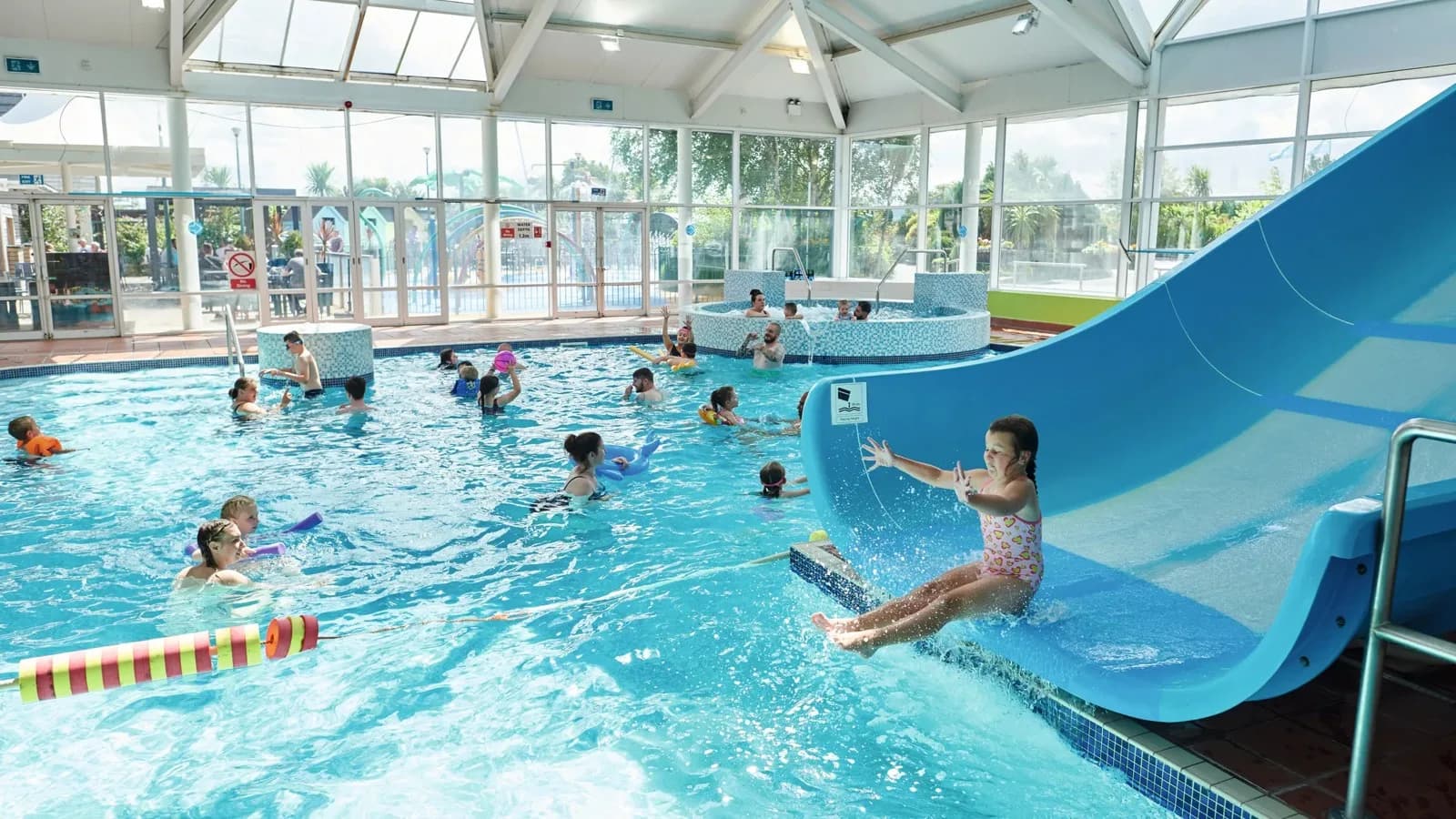 Indoor heated pool at Cala Gran Holiday Park