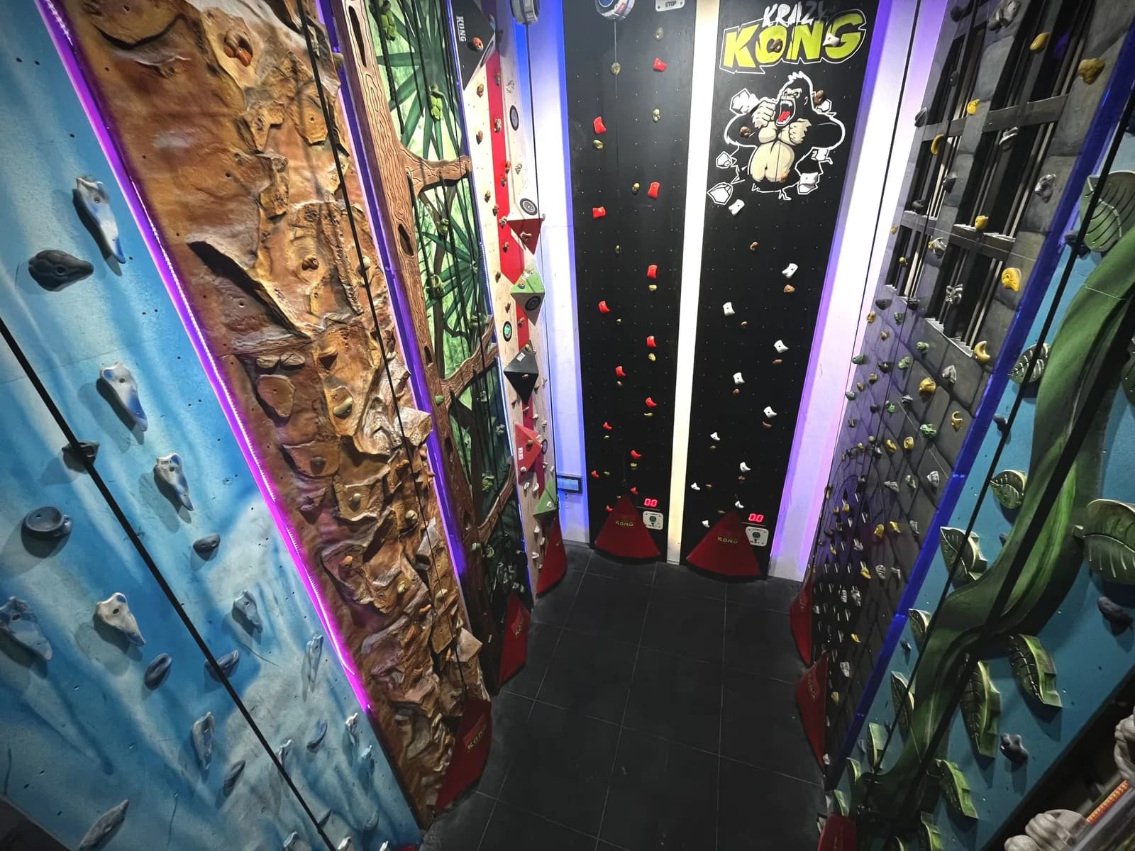 Indoor climbing walls at Kong Adventure Keswick