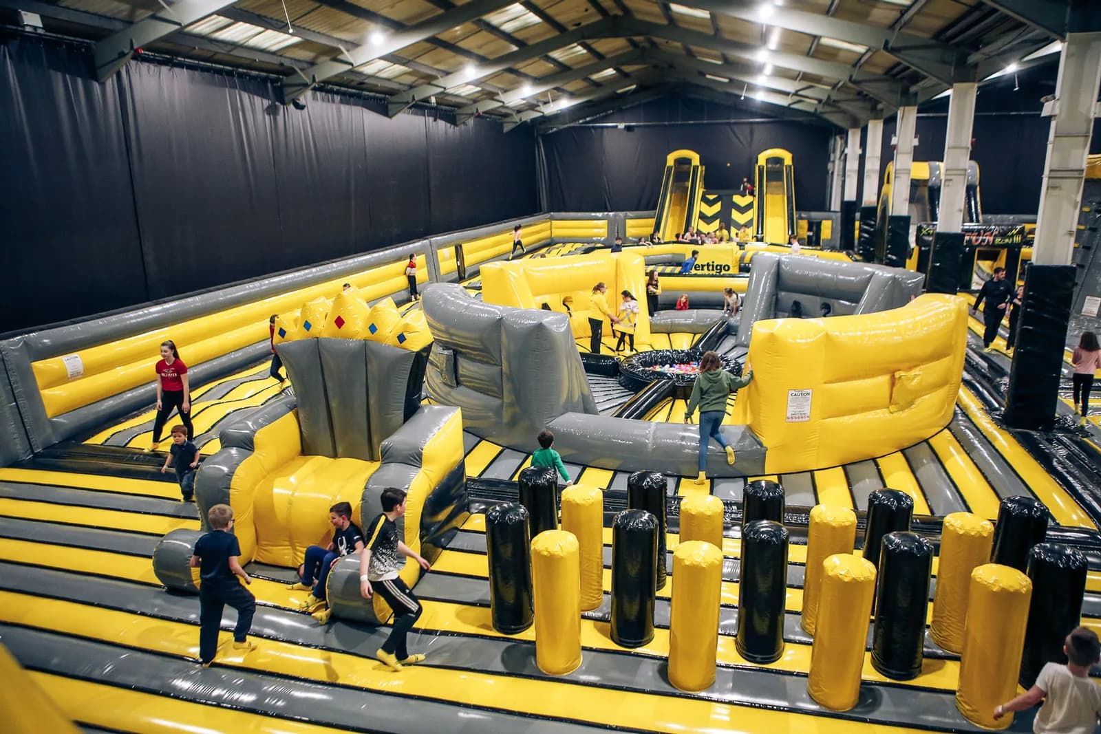 The world's largest indoor inflatable park at We Are Vertigo, Newtownbreda, Belfast