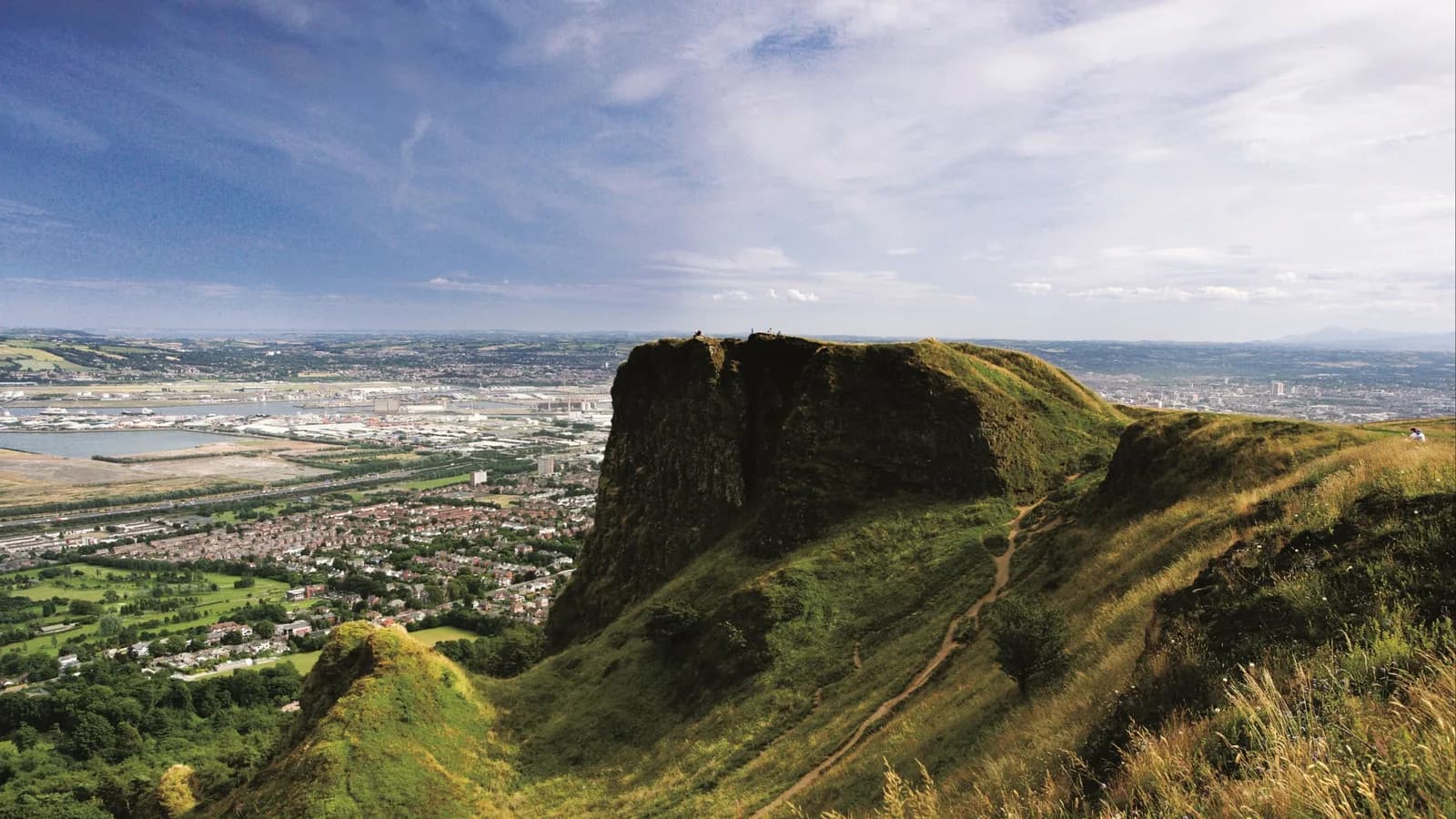 View over Belfast from Cave Hill Country Park