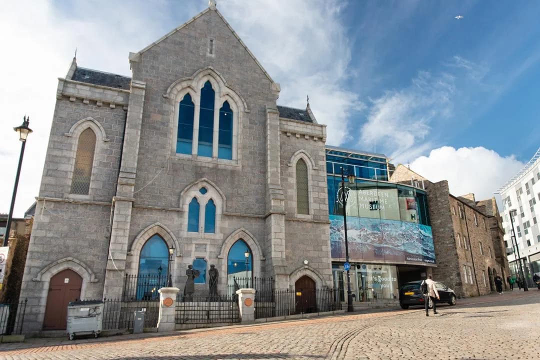 Aberdeen Maritime Museum entrance and exterior view