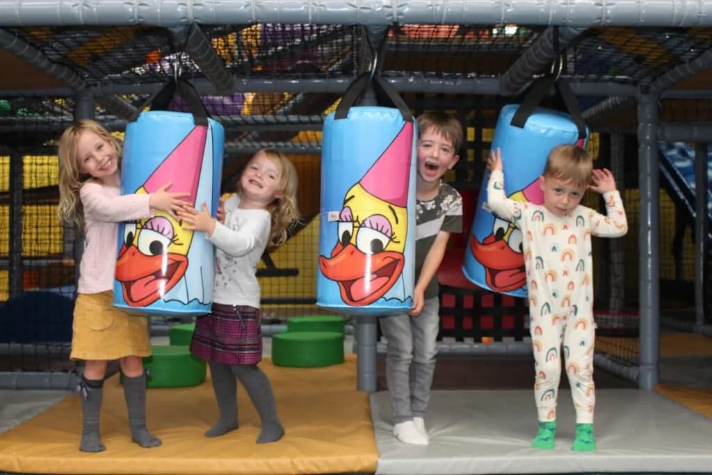 Main play area at Laughing Ducks Soft Play in Coldstream