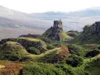Fairy Glen landscape view on Isle of Skye