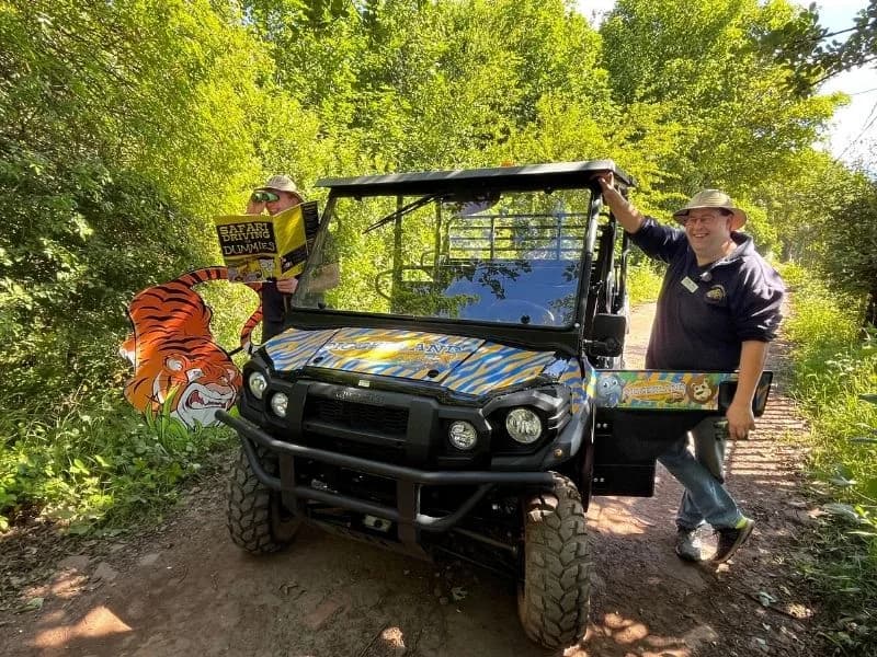Safari ride at Diggerland Devon - a family friendly ride