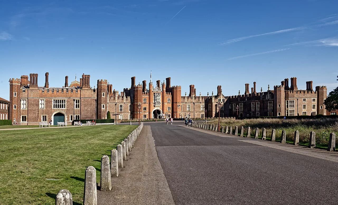 Hampton Court Palace West Front exterior view