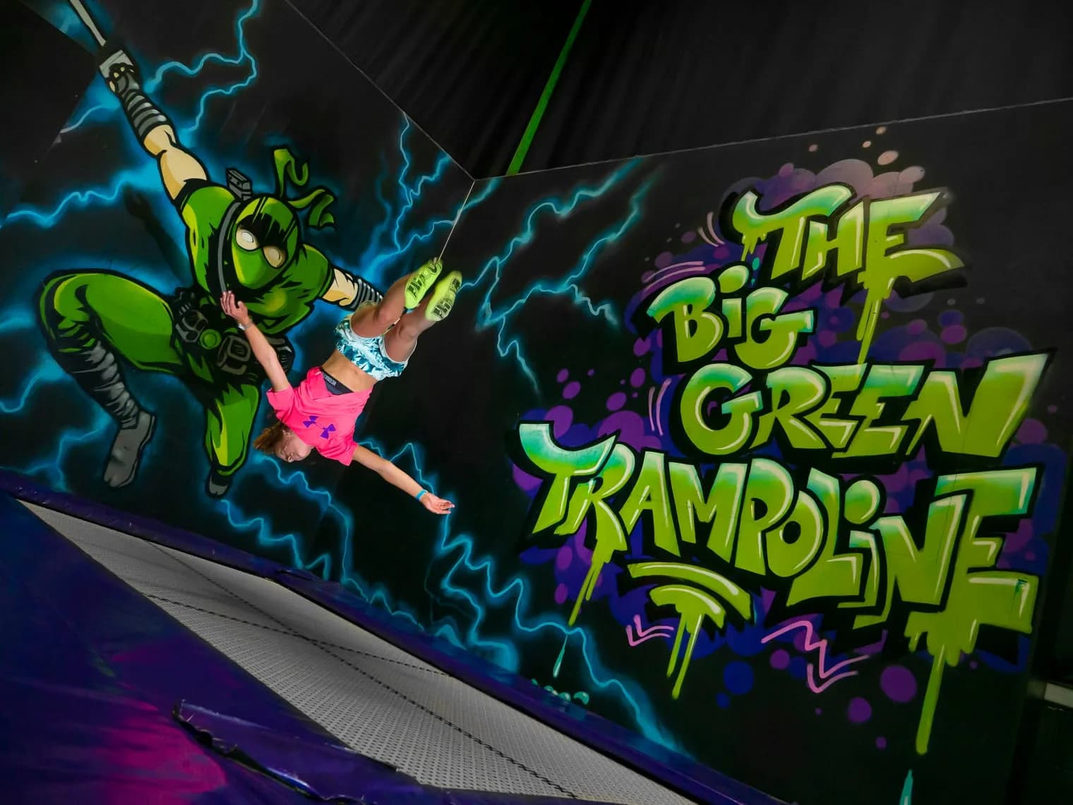 Trampoline park at Flip Out Portsmouth
