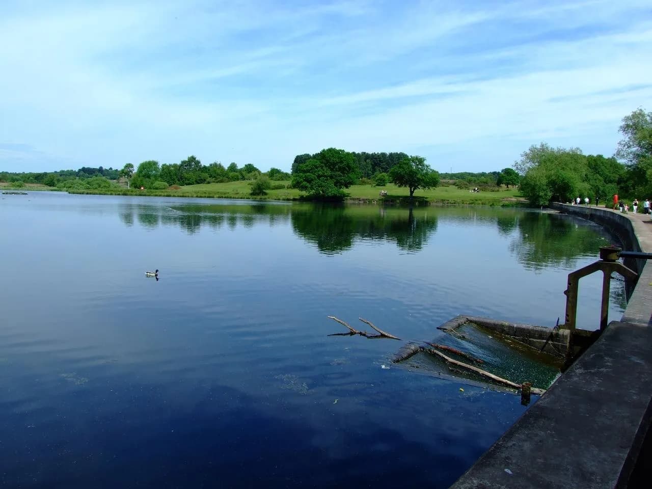 Longmoor Pool in Sutton Park, a large urban park in Sutton Coldfield, Birmingham