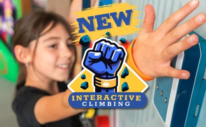 Rock Up Birmingham interactive climbing experience with new digital climbing wall