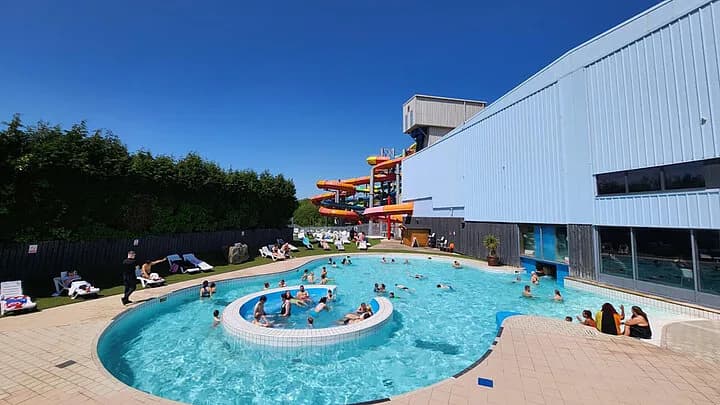 Outdoor pool at Waterworld indoor aqua park, Stoke-on-Trent