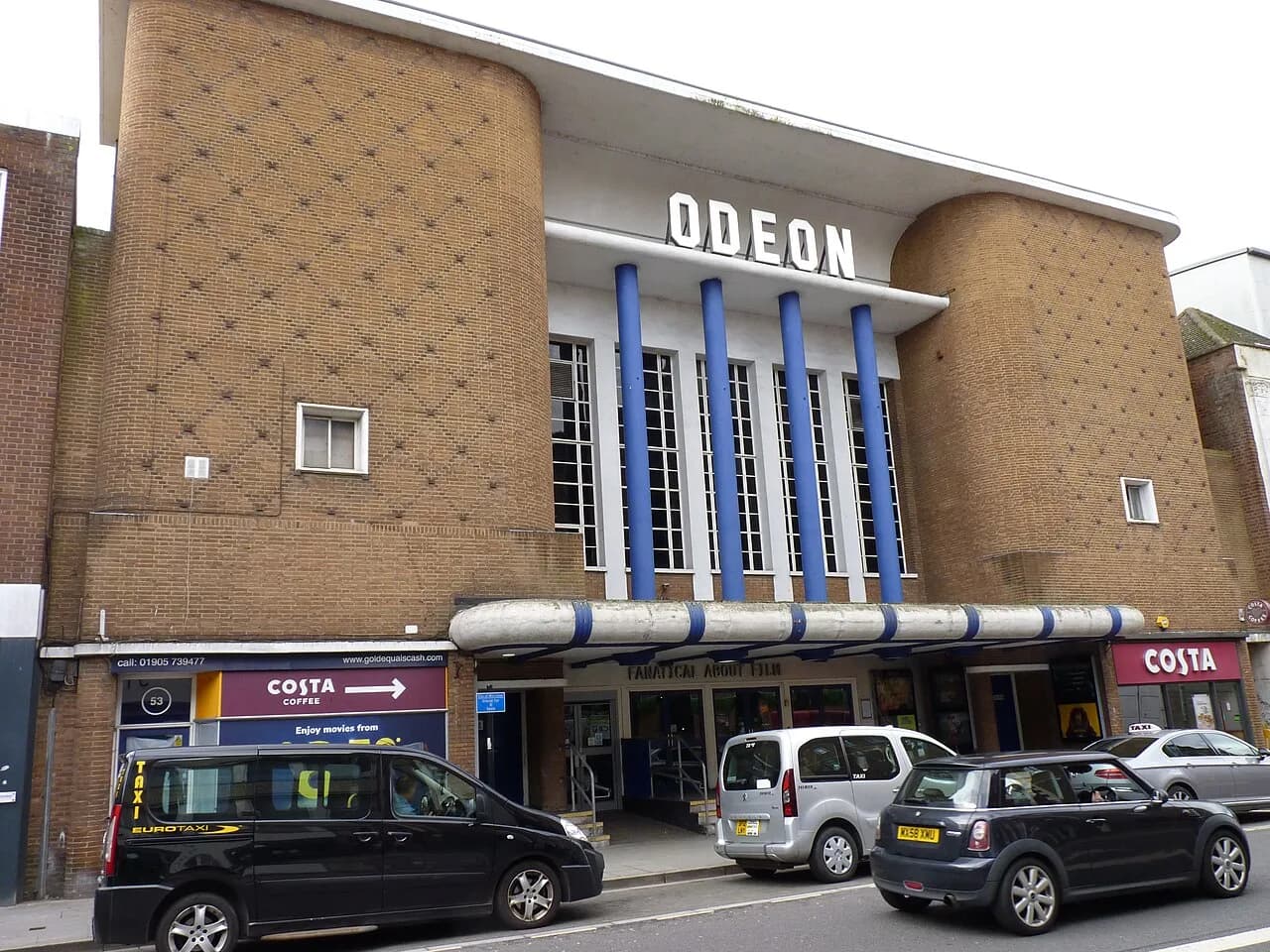 Exterior of the Odeon cinema on Foregate Street, Worcester