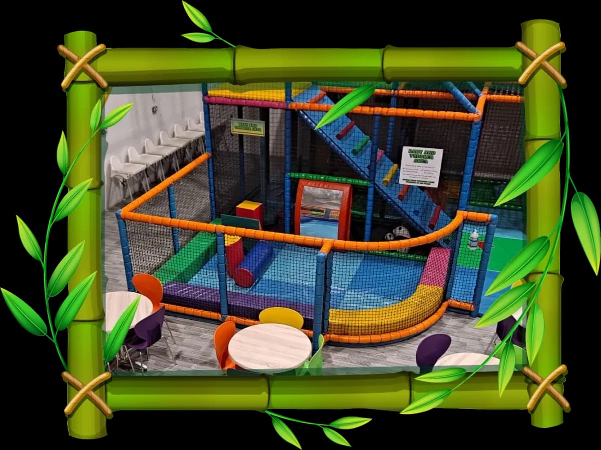 Indoor soft play equipment at Panda-Monium Playtime, Telford