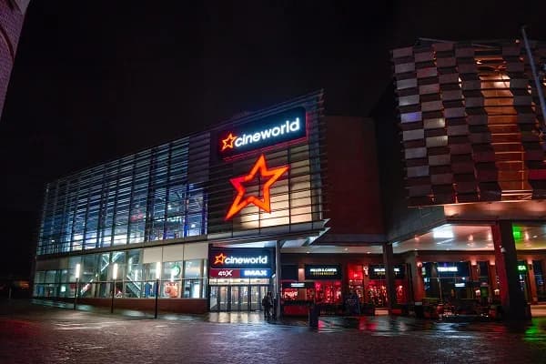 Cineworld Telford - cinema entrance and lobby area