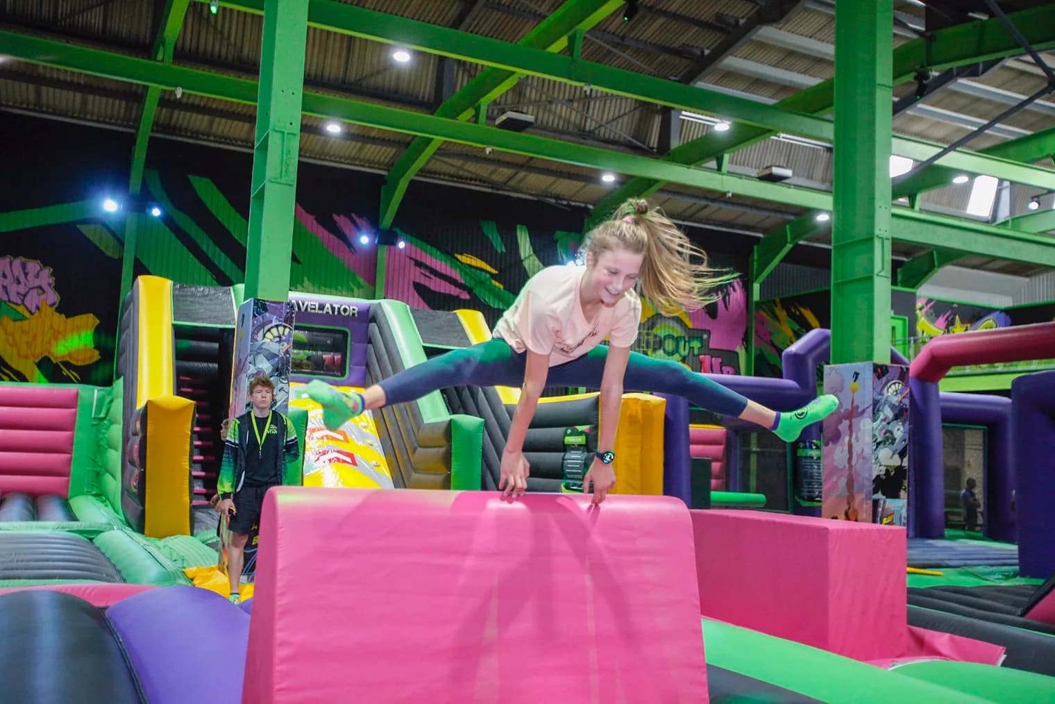 Welcome to Flip Out Hereford indoor inflatable adventure park
