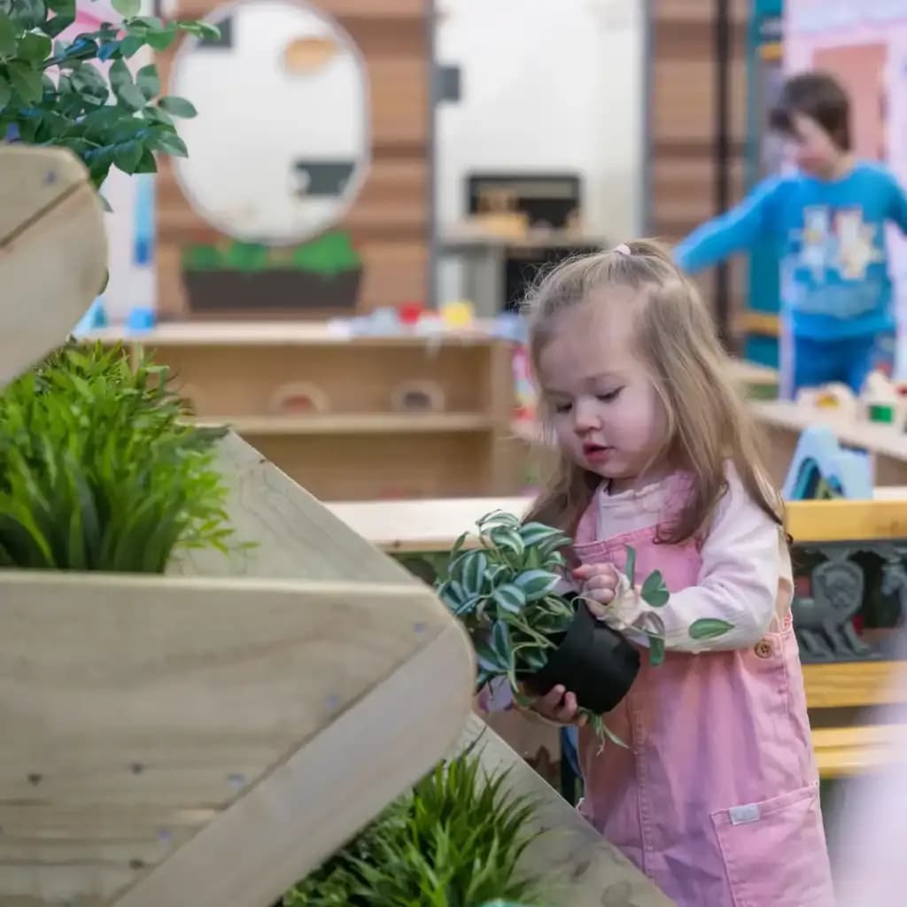 Children at Curious Kids Town, Sheffield role play centre