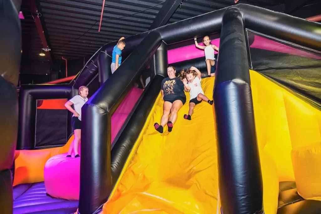AirHop Rotherham inflatable adventure park with giant slides and obstacle courses