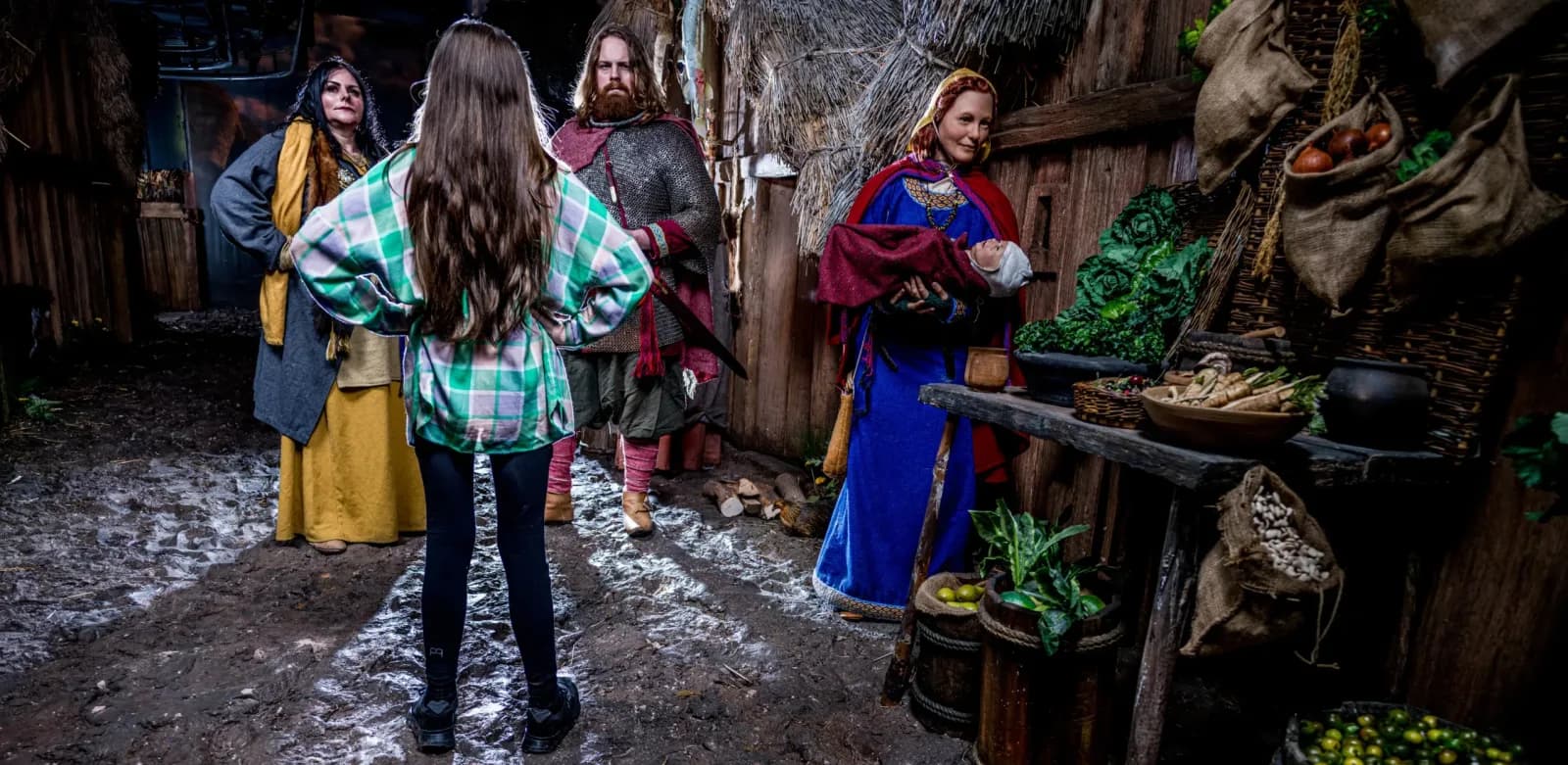 Immersive Viking-age village recreation at JORVIK Viking Centre, York