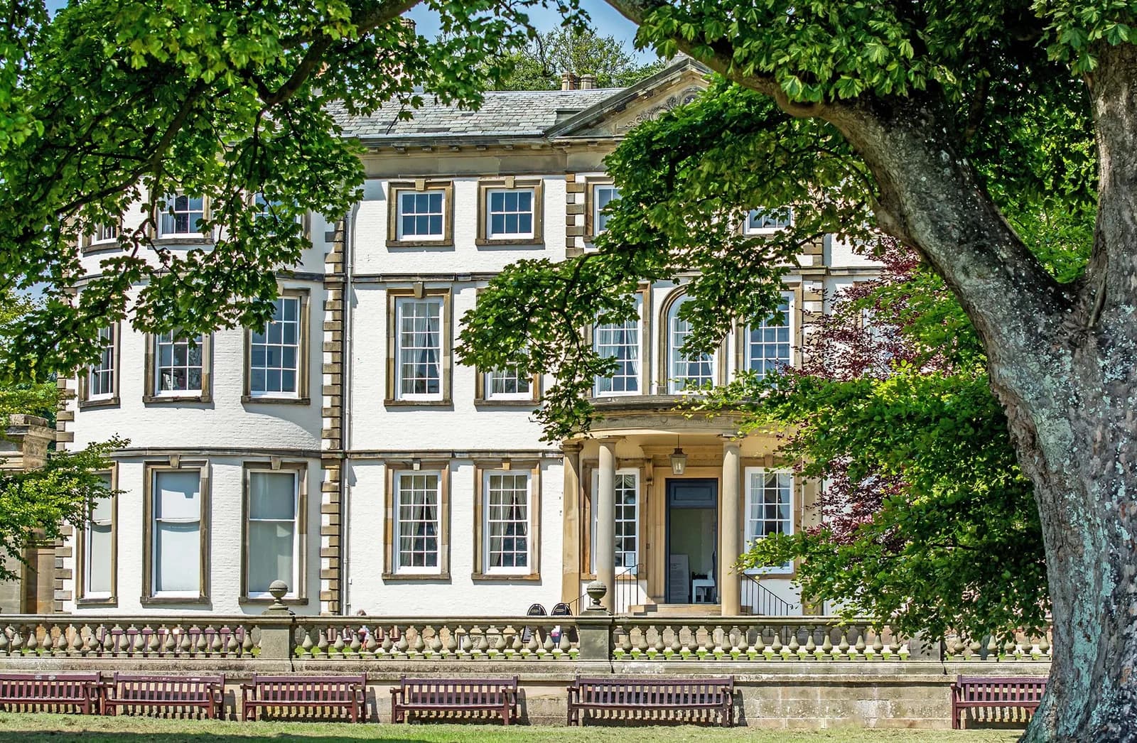 Sewerby Hall, a Grade I listed Georgian house set in lawns and parkland near Bridlington