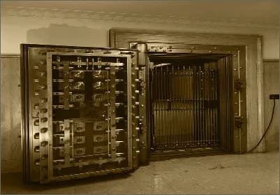 The Vault escape room at The Strategy in Sunderland - bank heist themed room