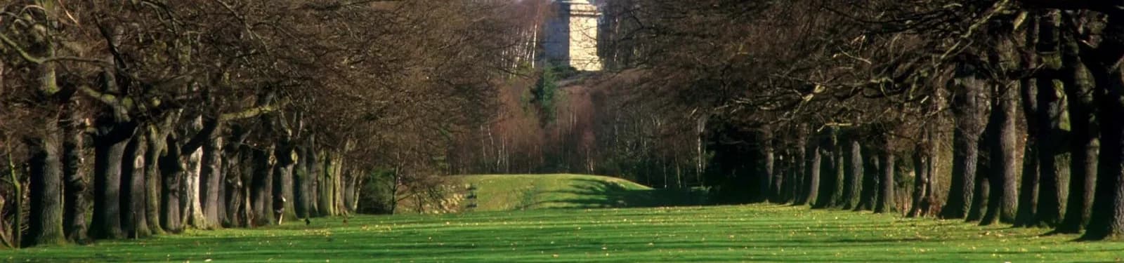 Gibside National Trust estate landscape view