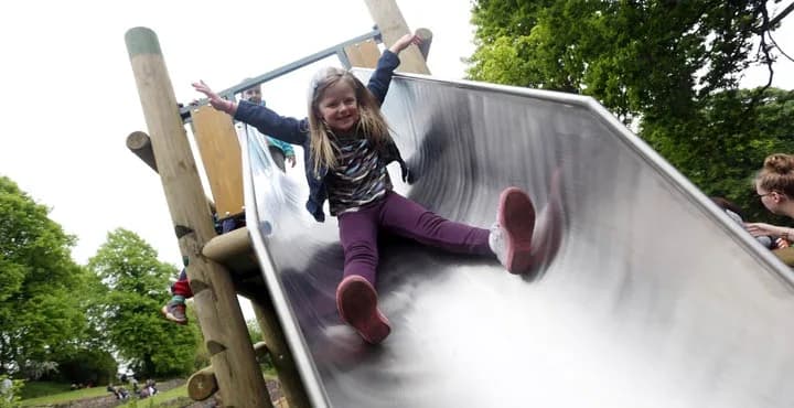 Children's play park at Wharton Park, Durham
