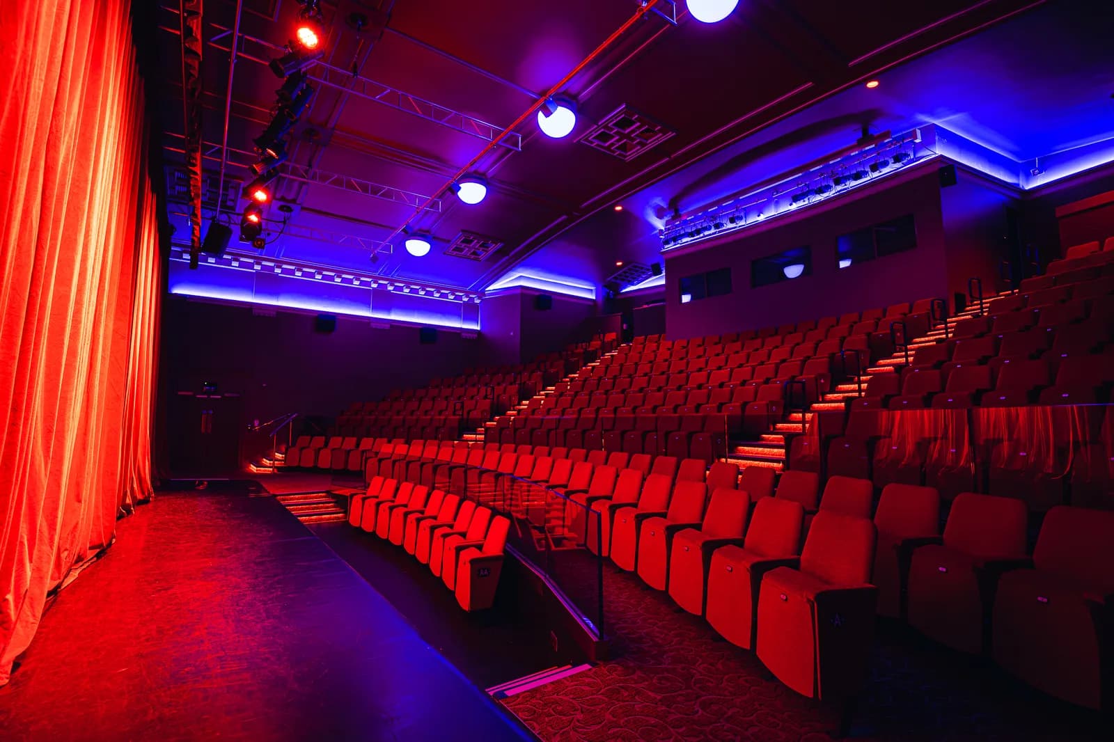 Alnwick Playhouse auditorium seating and stage