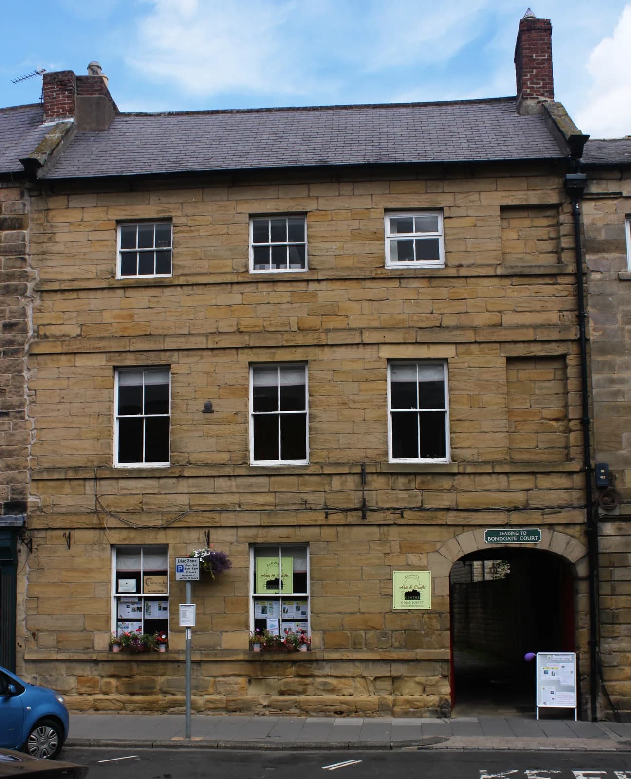 Front of Alnwick Arts & Crafts Centre building on Bondgate Within