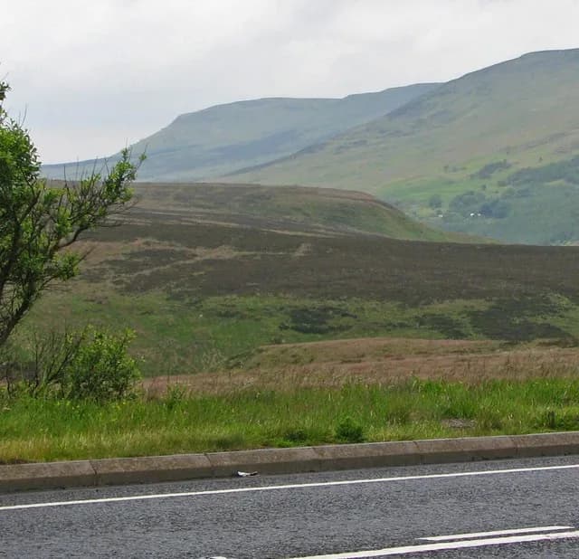 Sperrin Mountains near Glenshane Pass — rolling heather-covered mountain landscape in County Tyrone