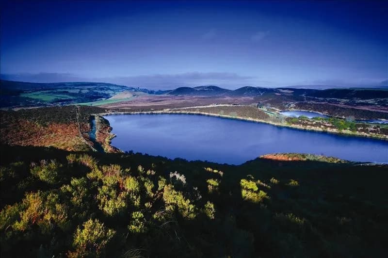 Scenic view of Gortin Lakes walking trail in the Sperrin Mountains