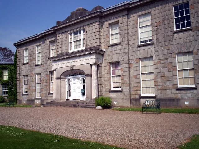 The front facade of The Argory, a 19th-century Irish gentry house near Moy, County Armagh
