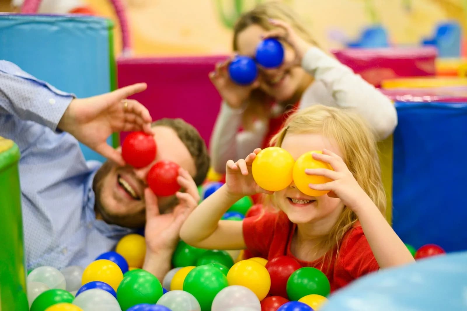 Main soft play area at Kidz Play in Prestwick showing play equipment
