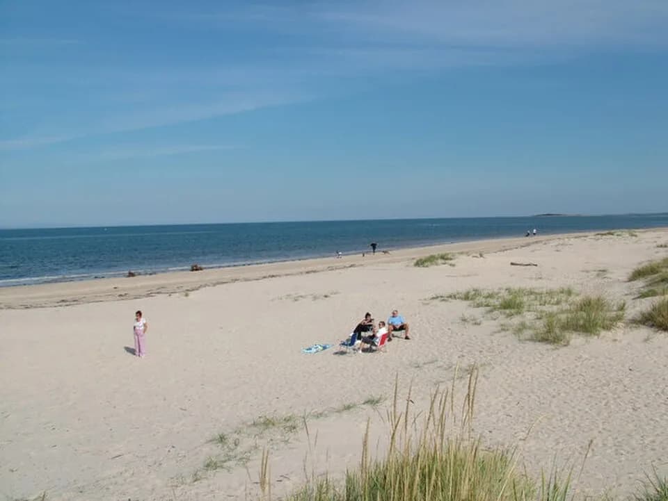 Nairn East Beach with golden sand and dunes