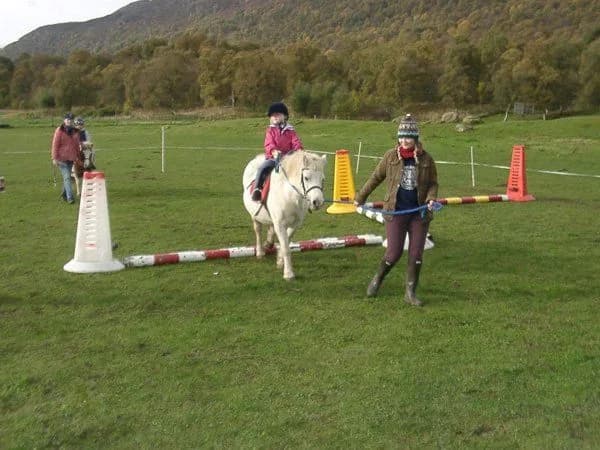 Pony riding at Newtonmore Riding Centre