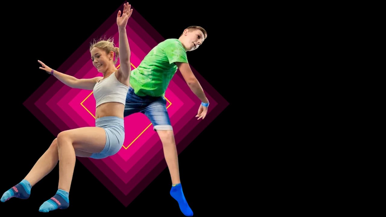 Open Jump trampoline area at AirHop Aberdeen adventure park