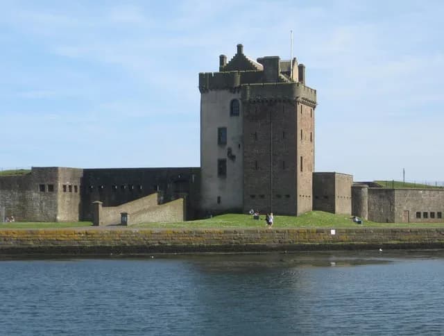 Broughty Ferry Beach with Broughty Castle in the background