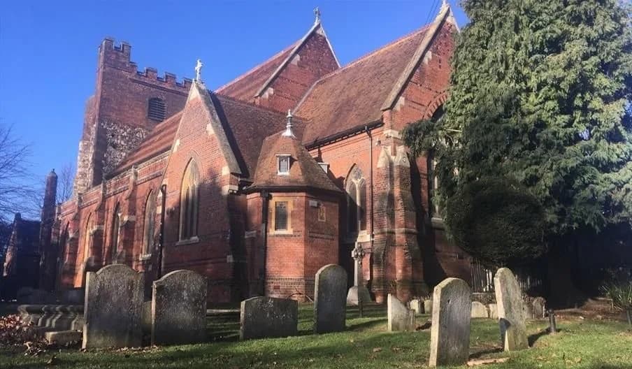 Exterior of Colchester Arts Centre, a converted church on Church Street, Colchester