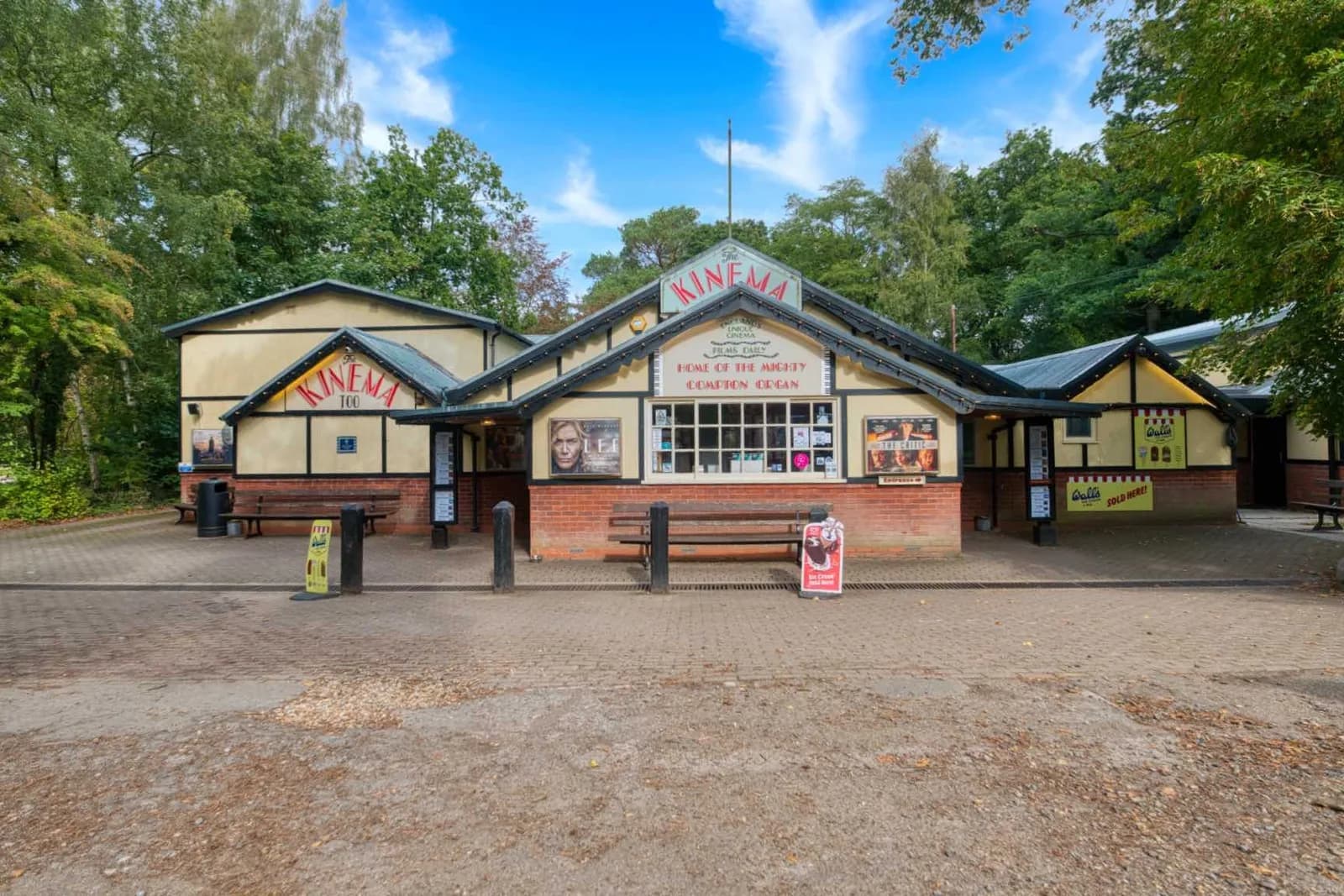 The Kinema in the Woods building in Woodhall Spa