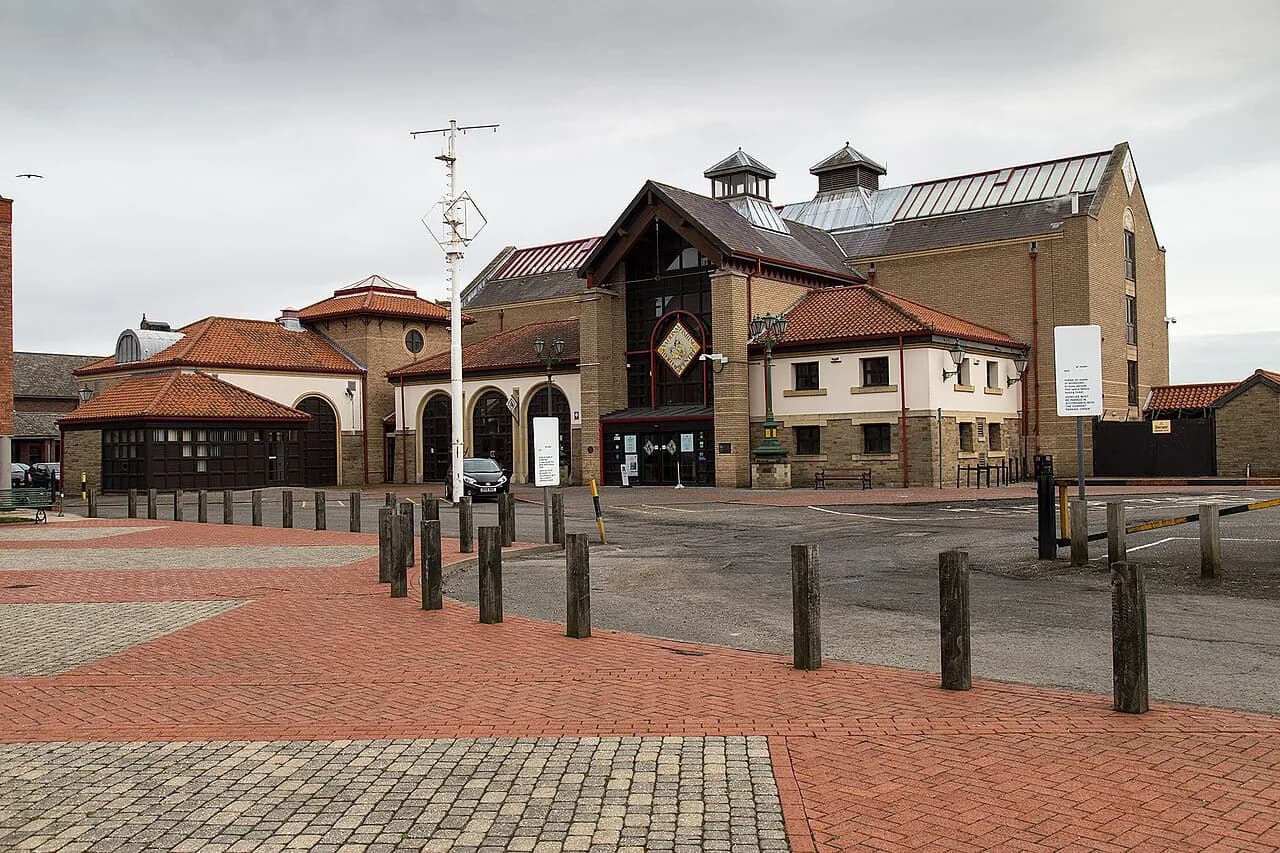 Grimsby Fishing Heritage Centre building at Alexandra Dock